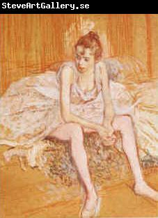  Henri  Toulouse-Lautrec Dancer Seated